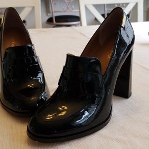 Calvin Klein high heeled penny loafers
